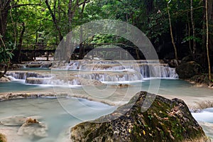 Erawan Waterfall,beautiful waterfal in Thailand