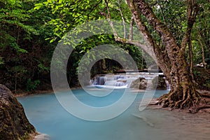 Erawan Waterfall,beautiful waterfal in Thailand