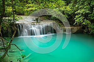 Erawan waterfall in Kanchanaburi, Thailand