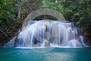 Erawan Waterfall in Kanchanaburi, Thailand photo