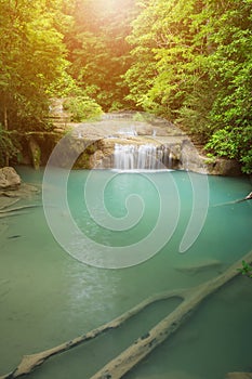 Erawan Waterfall in Kanchanaburi, Thailand