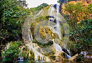 Erawan Waterfall in National Park, Thailand