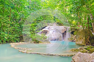 Erawan waterfall,Thailand