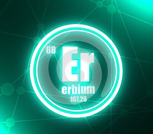 Erbium chemical element.