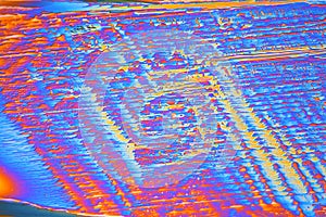 Erbium nitrate crystals under the microscope