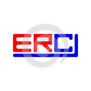 ERC letter logo creative design with vector graphic, ERC
