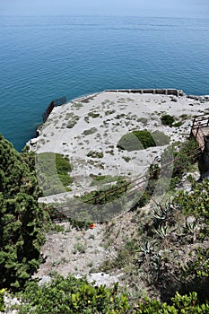 Erchie - Scorcio dall`alto della cava abbandonata dell`ex Italsider photo