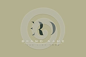 ERD abstract letter logo design