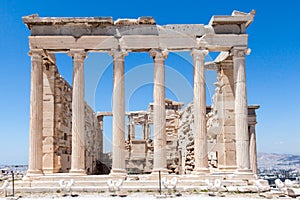 Erechteion Temple Acropolis Athens Greece