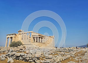 Erechteion Temple of caryatids acropolis of Athens