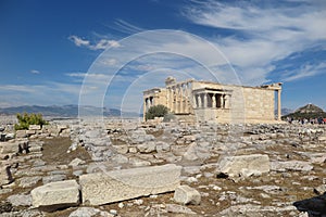 Erechtheion in Acropolis Athens, Greece