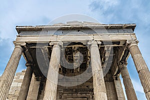 Erechtheion or Erechtheum of the Acropolis of Athens, Greece