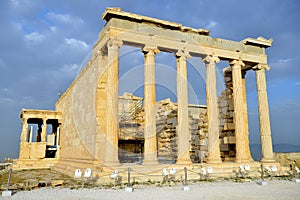 Erechtheion temple Acropolis in Athens