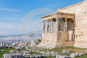 The Erechtheion or Temple of Athena Polias of the Acropolis, Athens