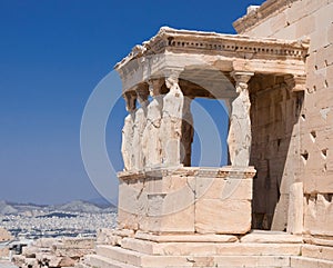 Erechtheion temple on Athens Acropolis