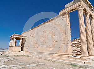 Erechtheion temple on Athens Acropolis