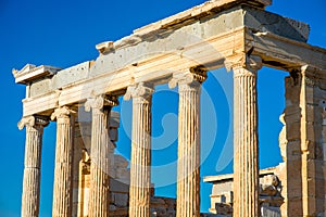 Erechtheum temple in Acropolis