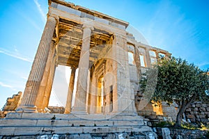 Erechtheum temple in Acropolis