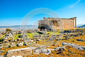 Erechtheum temple in Acropolis