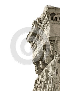 Erechtheum Temple Detail Isolated Photo