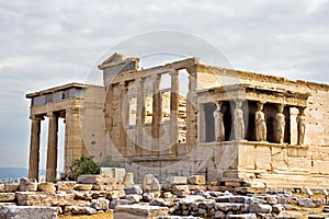 Erechtheum temple ruins at Acropolis