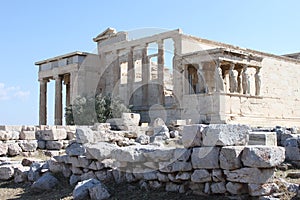 Erechtion in Acropolis - Athens - Greece