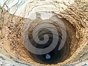 Erfoud, Morocco - April 15, 2015. Water well in desert