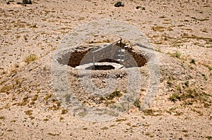 Erfoud, Morocco - April 15, 2015. Water well in desert