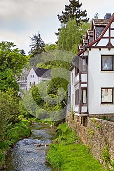 Erft river in Bad Munstereifel, Germany