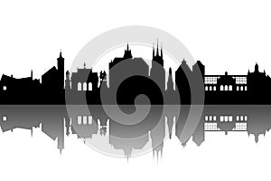 Erfurt Skyline abstract