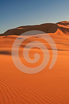 Erg Chebbi sand dunes photo