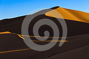 The Erg Chegaga dunes at sunset, Morocco photo