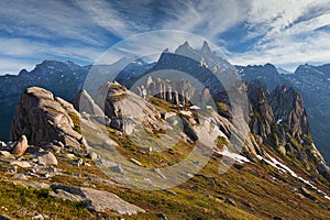 Ergaki Ridge Nature Park. Krasnoyarsk region Russia