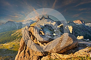 Ergaki Ridge Nature Park. Krasnoyarsk region Russia