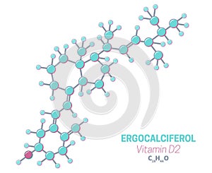 Ergocalciferol D2 Vitamin Molecules Formula Structure