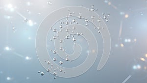 ergocalciferol molecular structure, 3d model molecule, vitamin d2, structural chemical formula view from a microscope