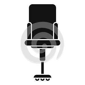 Ergonomic chair icon simple vector. Office table