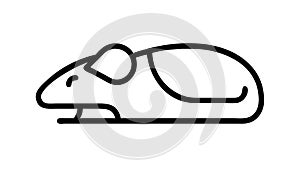 Ergonomic Computer Mouse Icon, Peripherals and Digital Input, vector design Generative AI photo