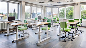 Ergonomic Furniture: Supporting Comfort and Focus  Generative AI photo