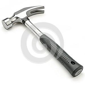 Ergonomic hammer tool 3D render isolated on white background