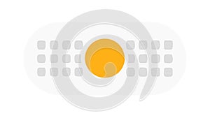 Ergonomic Keyboard Icon for Typing Data Entry, vector design Generative AI