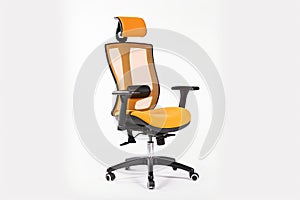 ergonomic office chair with adjustable height, armrests, and back support