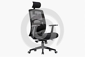 ergonomic office chair with adjustable height, armrests, and back support