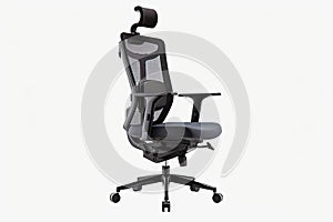 ergonomic office chair with adjustable height, armrests, and back support