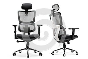ergonomic office chair with adjustable seat, backrest and armrests