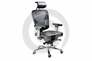 ergonomic office chair with adjustable seat, backrest and armrests