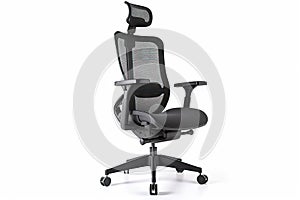 ergonomic office chair with adjustable seat and backrest, plus armrests and headrest