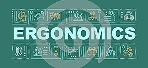 Ergonomics word concepts banner