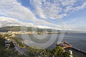 Erhai lake in dali city, Yunnan China