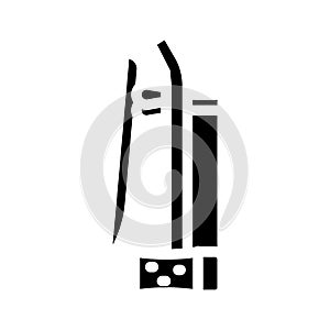 erhu chinese glyph icon vector illustration